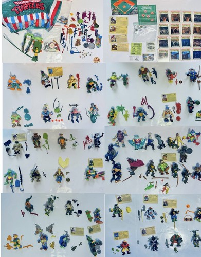HUGE COLLECTION of Ninja Turtles, 55 Figures and hundreds of accesories