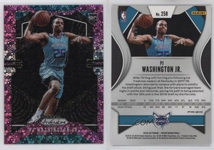 2019-20 Panini Prizm Fast Break Pink /50 PJ Washington Jr #258 Rookie RC