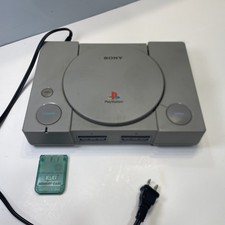 Sony PlayStation 1 PS1 Console Memory Card Power Cable SCPH-1001 Tested Working