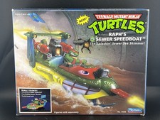 Vintage  Sealed TMNT Ninja Turtles Raph’s Sewer Speedboat 1989 MISB RARE NM+