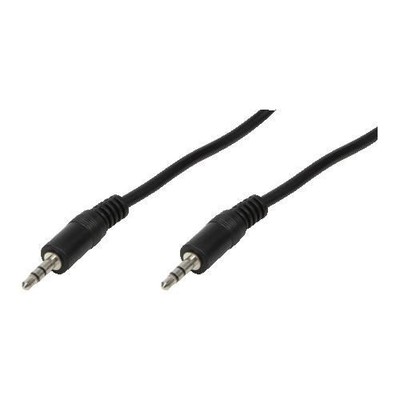 LogiLink CA1051 Audio Cable 3.5 mm 3-pin/M to 3-pin/M, Black, 3 m ~E~