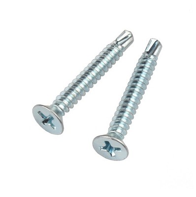 Zinc-Plated Countersunk Self-Drilling Screws for Metal Fixing, Windows & Roofing