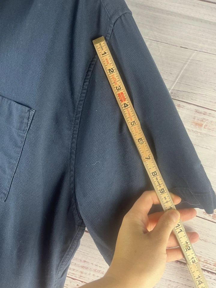 Structure Shirt Men's XXL Blue Short Sleeve Casual 100% Cotton - Image 4 of 4