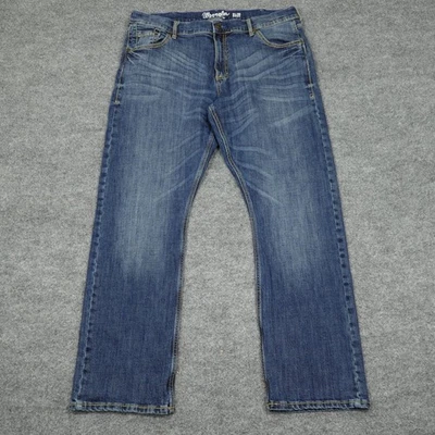 Wrangler Jeans Mens 38x32 Blue Retro Slim Boot Stretch Denim Western Cowboy - Image 1 of 4