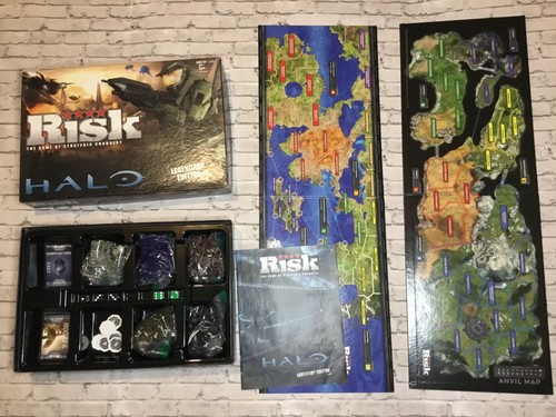HALO RISK LEGENDARY EDITION BOARD GAME STRATEGY CONQUEST used complete hasbro