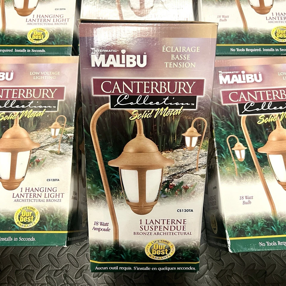 6x Canterbury Malibu Architectural Bronze Metal Hanging Walk Path Light CS120TA - Image 3 of 4