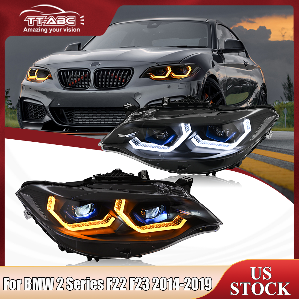 bmw f22 2シリーズクーペ　後期ヘッドライト Full LED Headlight For 2014-2019 BMW 2 Series 228i 230i M235i