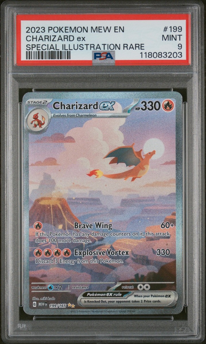 2023 Pokemon Mew 151 Charizard Ex #199 MINT PSA 9 Special