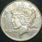1 Troy Ounce .999 Fine Silver Vintage Peace Dollar Round. FREE SHIPPING!