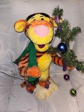 Telco Disney Winnie the Pooh Tigger Animated Christmas Plush 1996- Works