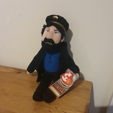 TY BEANIE BABY Soft Plush Toy 10" CAPTAIN HADDOCK The Adventures Of Tintin 2011