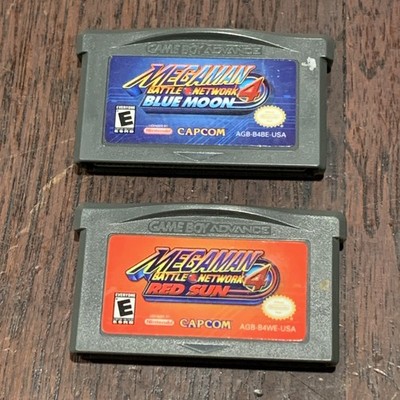 Mega Man Battle Network 4: Red Sun + Blue Moon (Nintendo Game Boy Advance GBA)