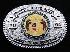 RH13134 NOS 2004  MISSOURI TRAPSHOOTERS ASSOCIATION  TROPHY BELT BUCKLE