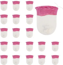 20 Pack U-Shape Propane Lantern Mantles for Outdoor Camping (Pink)