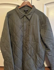 Patagonia Tough Puff Shirt Jacket Men’s XL Olive Green Tan Insulated Snap 52730