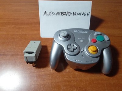 OEM Nintendo Gamecube Wavebird Wireless Controller + Receiver - Platinum TESTED