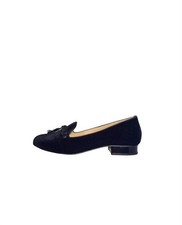 Kara Mac Shoes Women Smokin Hot Velvet Max Slipper - Black Heel Black
