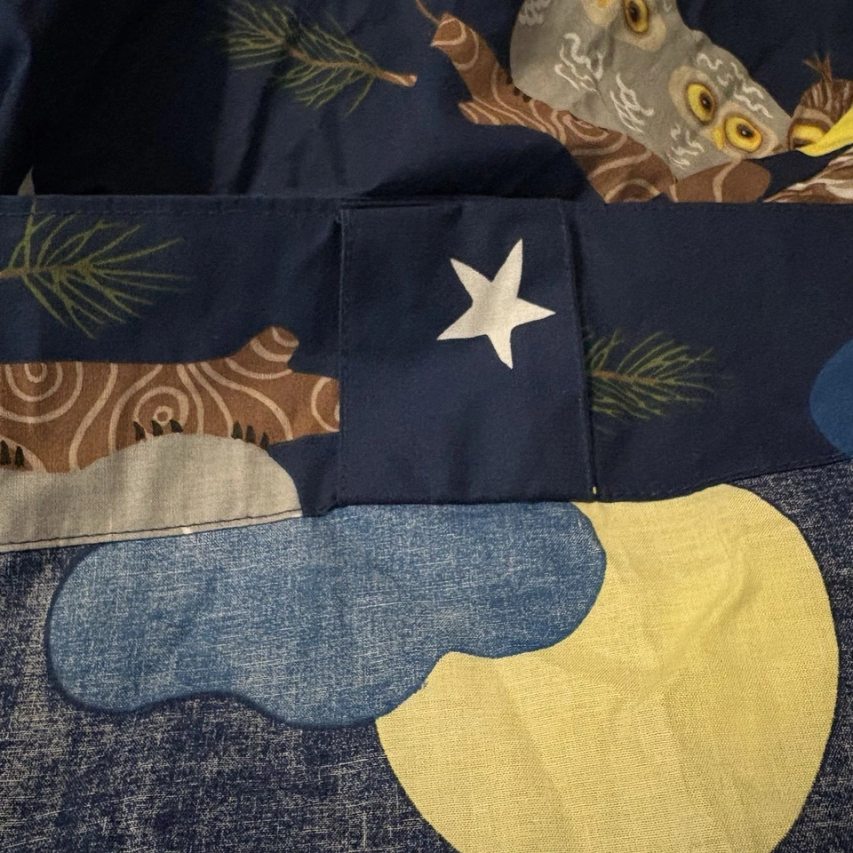 Ikea Vandring Uggla Owls At Night Cortinas 1 Par 47" x 98" NUEVO Habitación Infantil Foto 4 de 4