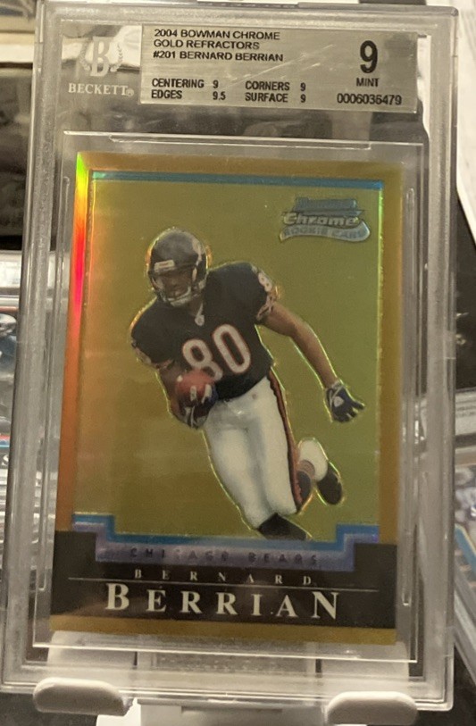 Bernard Berrian Bowman Chrome #201 Gold Refractor