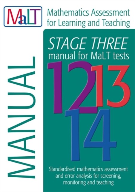 MaLT Stage Three Tests 1214 Manual Mathematics  by Julian Williams PAPERBACK