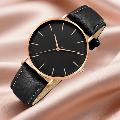 Ultradünne Herren-Quarzuhr minimalistisch analog Business lässig Armbanduhr UK