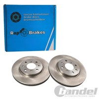 2X RAP Brakes Bremsscheiben 256Mm BelÜFtet Vorne | R-D0121