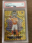 2024 Panini Mosaic Rookies Bo Nix #312 Reactive Yellow Mosaic Prizm (RC) PSA 9