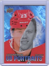 2025-26 Upper Deck #P-40 Lucas Raymond UD Portraits Gold #/25