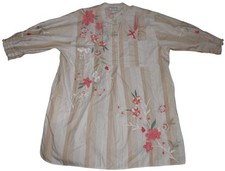 Johnny Was WORKSHOP Embroidered Flowers Drape Tunic Dress Large
