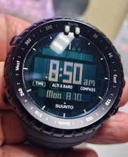 Orologio Suunto Core con batteria nuova nero altimetro digitale barometro bussola