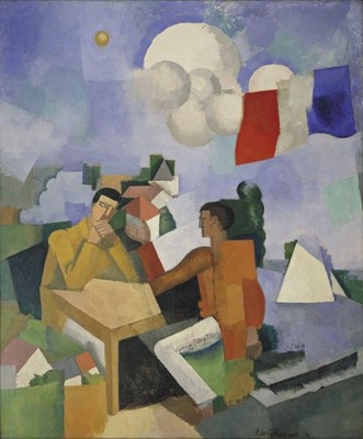 Roger De La Fresnaye die Eroberung der Luft Kunstdruck Poster Leinwand Wanddeko Luxus