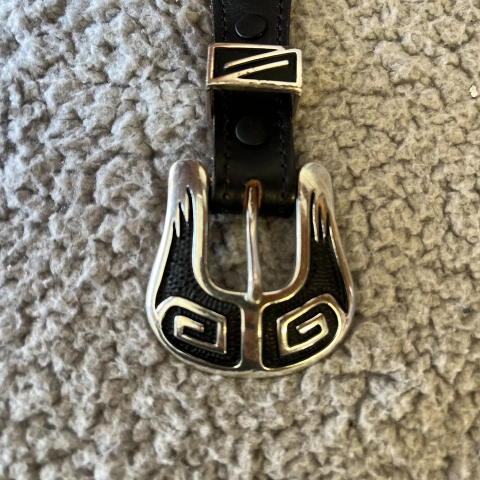 Винтажный женский кожаный ремень Nocona 32 змея кролик кончо медведь юго-западная ковбойка - Изображение 2 из 4