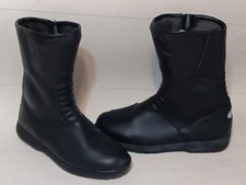BILT  HIPORA Motorcycle Black Armored Leather Boots Size 38 MENS 6  WOMENS 7.5