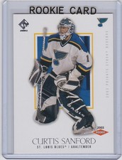 2002-03 PRIVATE STOCK RESERVE CURTIS SANFORD RC RETAIL ROOKIE SP /1550 #181