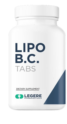 Lipo BC Legere Pharmaceuticals Lipotropic Fat Weight Loss 100 Tabs Best By 03/27