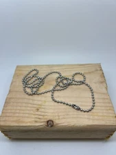 Dog Tag Chain 2.4mm Necklace 24in Silver Stainless Steel