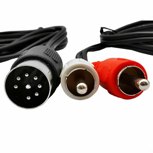 USA Custom Made Bang & Olufsen B&O 8-Pin DIN Male to RCA Plugs ( 12 inch ) HQ - Afbeelding 1 van 2