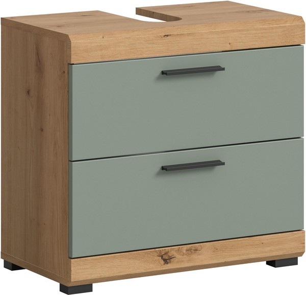 Xonox.Home Waschbeckenunterschrank Badschrank Scout Artisan Eiche 60X56X37 Cm-image
