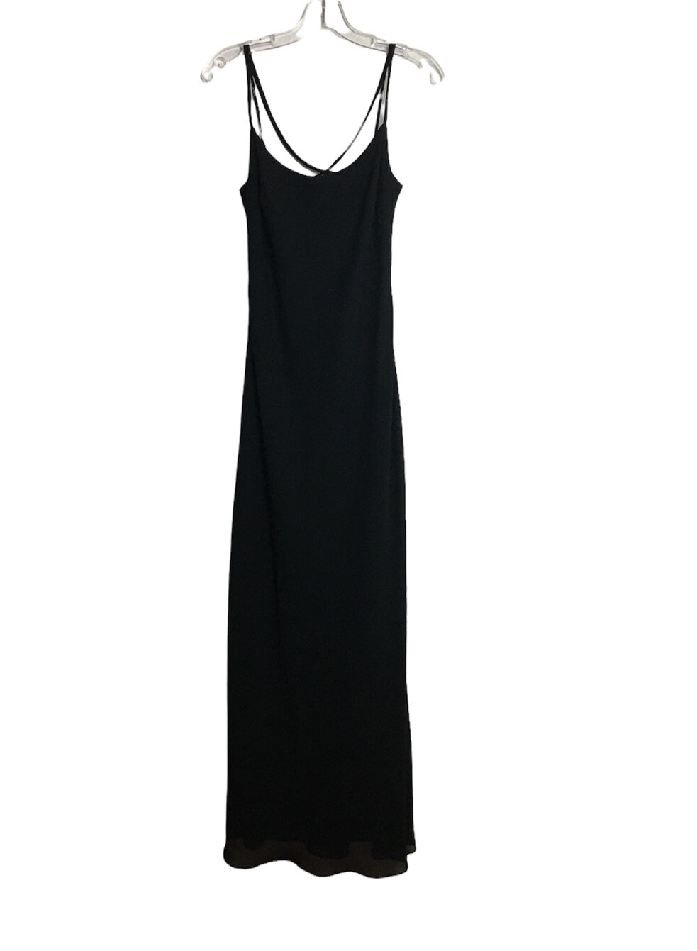BETSY & ADAM Gown Maxi Black Dress Size 9-10 By Jaslene Night Out Coctail