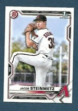 LOT OF(8) 2021 Bowman Draft JACOB STEINMETZ BD-83 DIAMONDBACKS 1ST BOWMAN ROOKIE