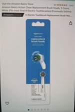 Amazon Basics Action Replacement Brush Heads