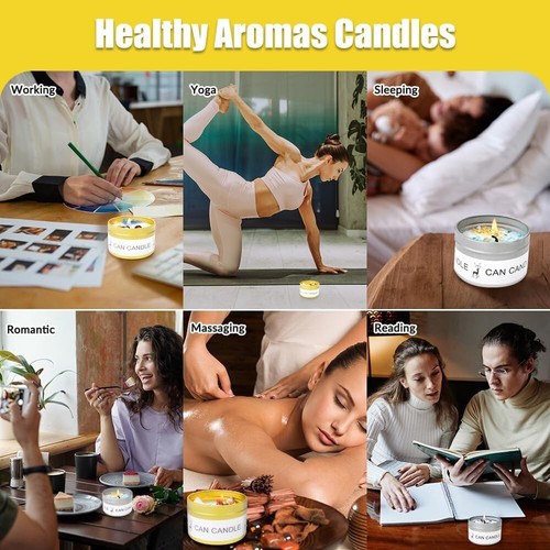12 Pack Candles for Home Scented - 2.82oz / 80g Soy Wax Birthday Gift Christmas - Picture 3 of 6