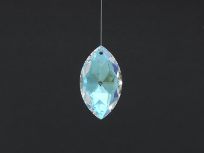 SWAROVSKI Crystal Marquis Prism, Article#8745 38x22MM AB, Genuine Strass Leaded
