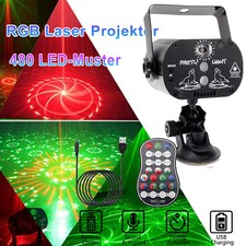 480Muster Laser Licht Strobe Projektor mit Fernbedienung DJ Disco Party Lichter
