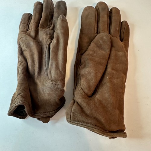 Wilsons Leather Brown Fleece Lined Gloves Womens Size Small Wrist Length - Picture 2 of 4