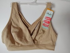 PLAYTEX NURSING CROSS OVER OPENING COTTONY SZ SMALL SAND NWT BRA