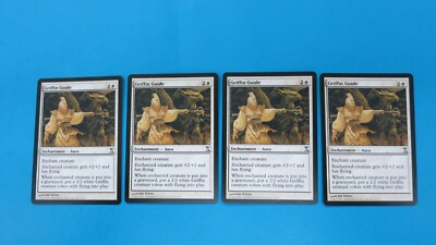 4x  GRIFFIN GUIDE  AURA   PLAYSET TIME SPIRAL MAGIC GATHERING MTG NM / UNPLAYED