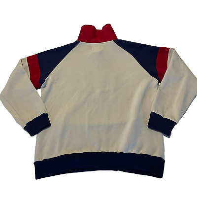 Nike Vintage 70s Sweatshirt Pullover Cream Red Blue Spell Nike Vintage 70s Sweatshirt Pullover Cream Red Blue Spell
