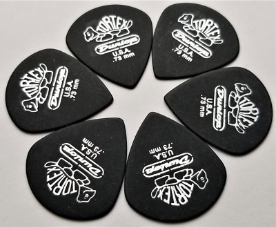Dunlop Pitch Black Jazz III Guitar Picks .73MM 6 Pack
