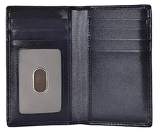 Slim Thin ID/Credit Card Holder RFID Genuine Leather Bifold Front Pocket Wallet